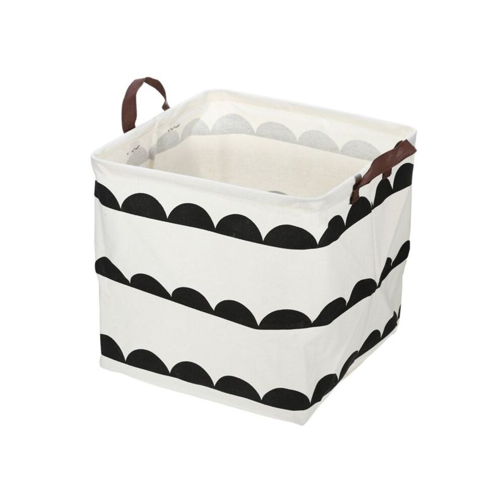 1 Pc 30L Foldable Square Laundry Basket for Laundry Room White